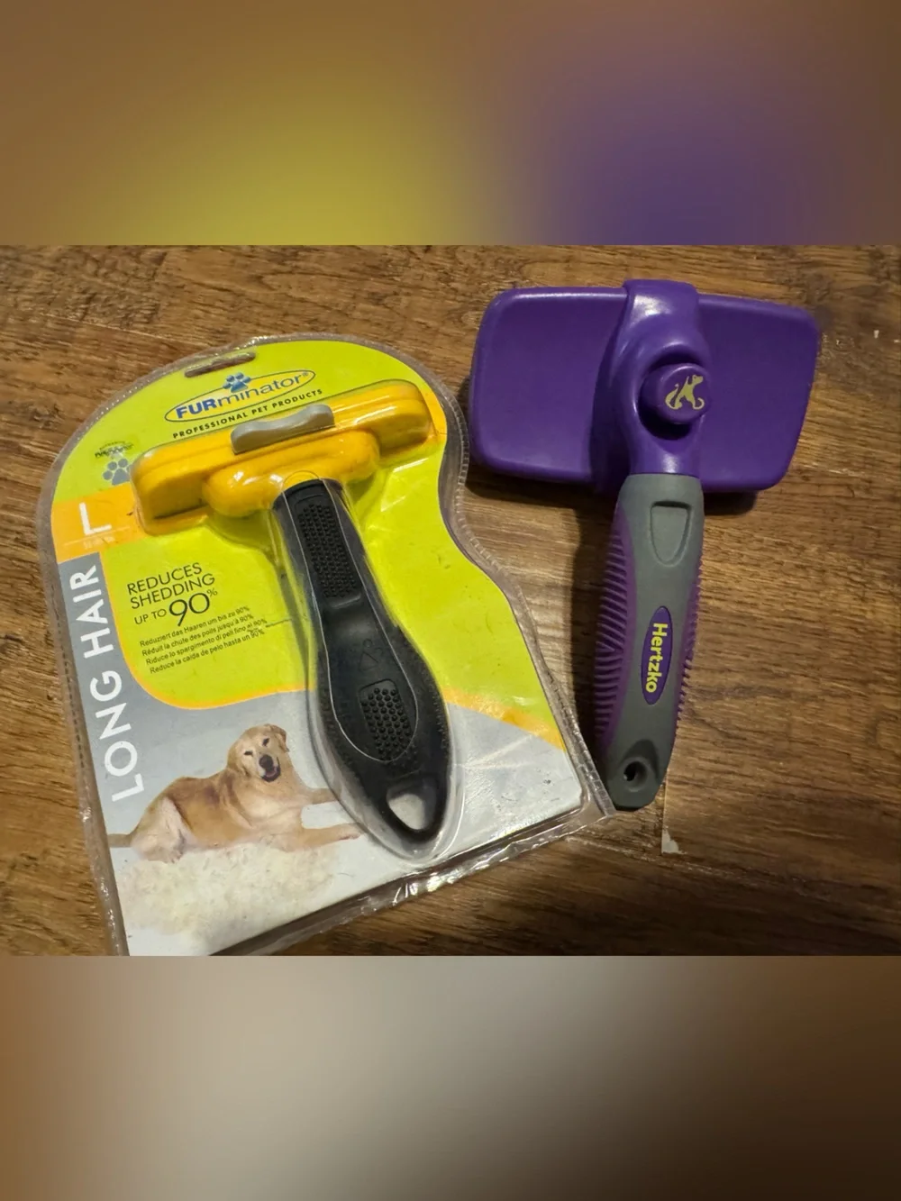 Dog Brushes lot of 2 for long hair includes both